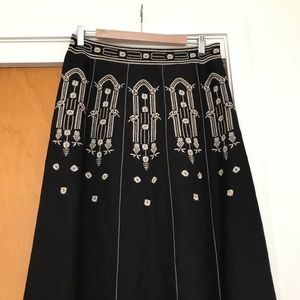 100% linen skirt mid length